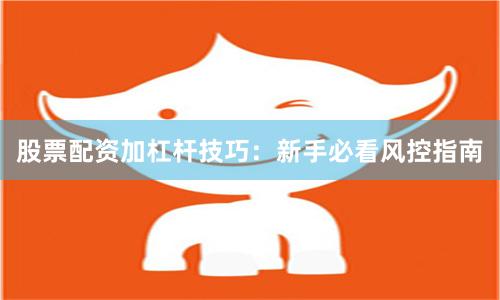 股票配资加杠杆技巧：新手必看风控指南