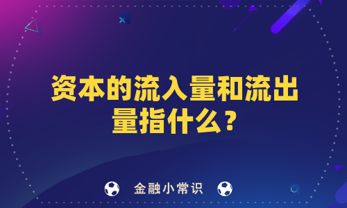 资本的流入量和流出量指什么？